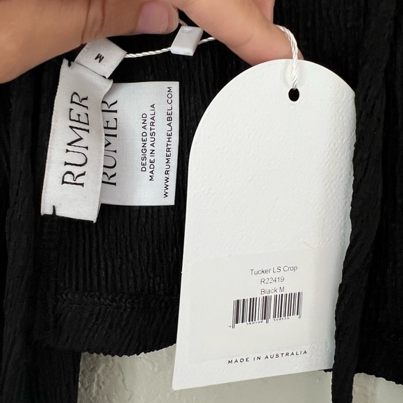 NWT Rumer Tucker Crop Top - Picture 9 of 13